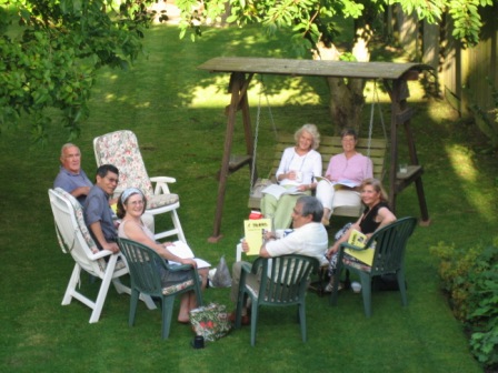 Jenny (third from L) with a group studying Ruhi Book 6, summer 2009