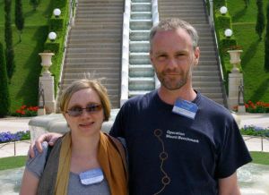 Stephanie and Jeff Lynn on pilgrimage, 2010