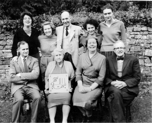 First Local Spiritual Assembly of Inverness - 1962(From left to right back) Dorothy Morrissey, Betty Shepherd, William (Bill) Taylor, Rita Pepper, Angela Anderson
(front seated) Harold Shepherd, Lavinia Bennett (Betty’s mother), Cathie Boyd and James Robertson