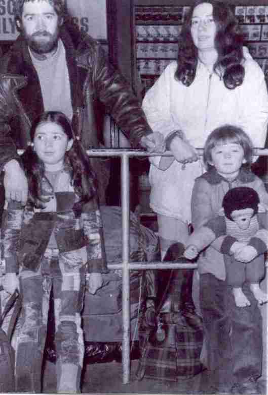 Scott, Kathleen and fmaily, on their journey to the Falklands