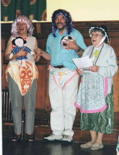 L to R: Sue Cave, Ron Batchelor and Beatrice Kent at the Spring School Eisteddfod - 2002