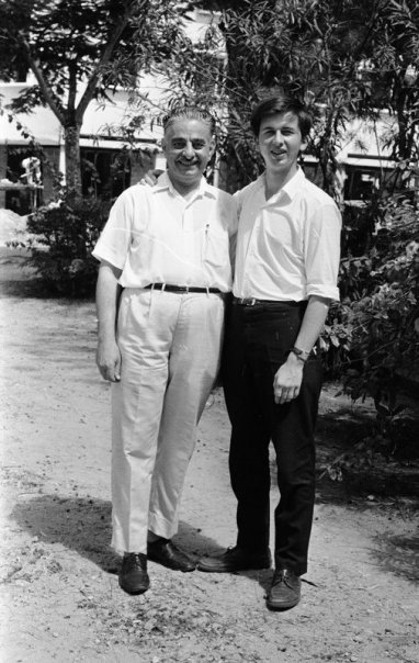 Peter Smith (R) with Dr Farhoumand in Dar es Salaam, Tanzania - 1969