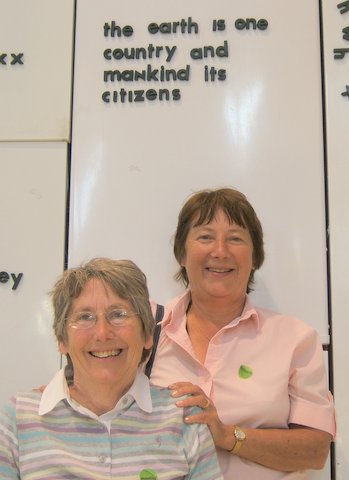 Barbara Smith with Thelma Batchelor - Eden Project
