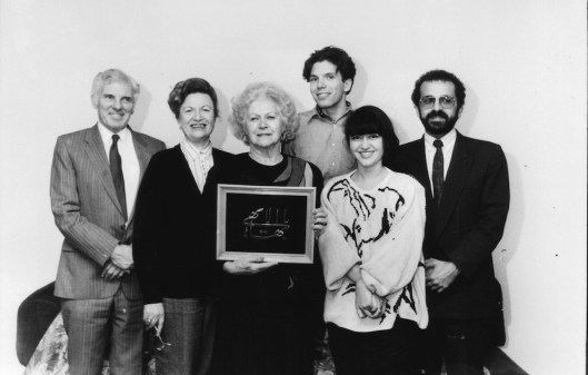  Six members of the first Local Spiritual Assembly of Belgrade, the first LSA to be formed in Yugoslavia (November 1990).  From left to right: Bob Watkins, Margaret Watkins, Jane Czerniejewski, Paul Watkins, Semira Sohrabian (now Bailey) and Mehyar Badii. (Missing from photo: Susan and Glen Duncan & Slobodan Conkic.)