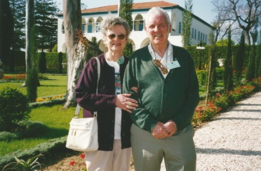 Margaret and Bob Watkins at Bahjí