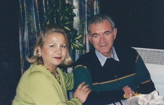Alan with his wife Behjat in Haifa, 1998