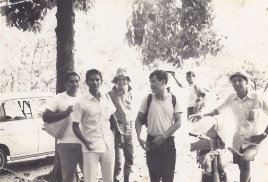 Isaac, with Elizabeth Gibson, preparing to visit aboriginal believers - c.1974