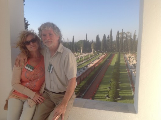 Derek and Ellie at Bahjí