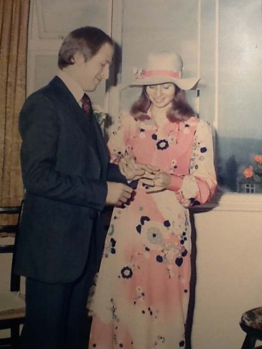 Phil and Rita on their wedding day