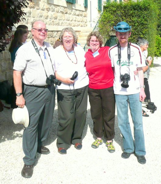 George & Carole Lulham with Carole’s daughter Shirin and husband Charles