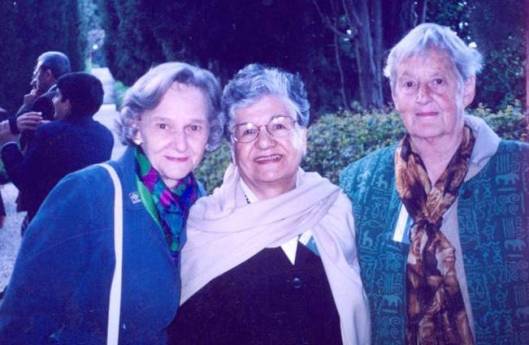 Three secretaries – (L to R): Nell Golden (3rd secretary), Missagh Tahmassebi (2nd secretary), Marian Mihaeloff (1st secretary). Bahji, 2004