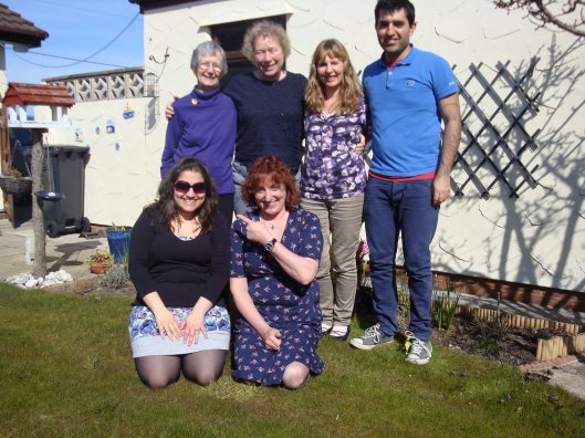 Back row, from L: Joan Birch, Rachel Murray, Anne Maund, Omid Behi Front row, from L: Amy Behi, Tracey Roberts-Jones (April 2013)