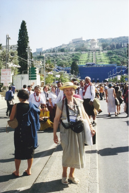 Doreen at the Inauguration of the Terraces in Haifa, May 2001