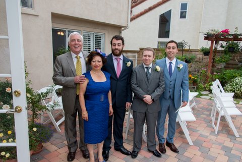 Kevin and Nooshin with their sons Aram, Anis and Sana