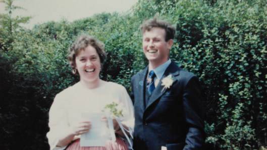 Catherine and Robert on their wedding day - 10 June 1978