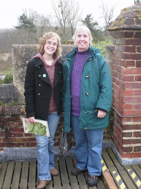 Mary and Catherine at Ightham Mote, Kent - Naw Ruz 2011