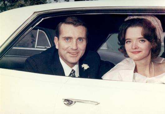 Philip and Jane on their wedding day